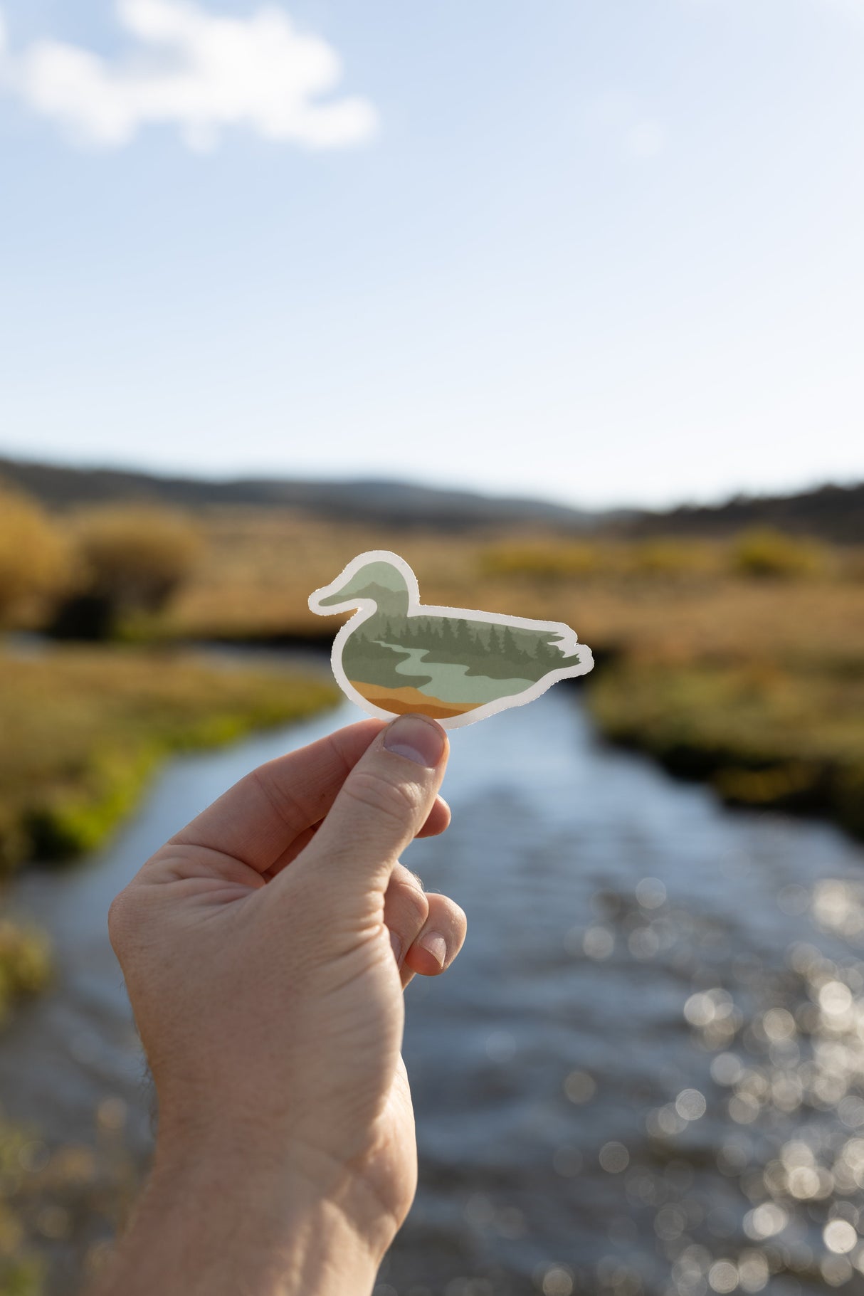 Duck Landscape Sticker