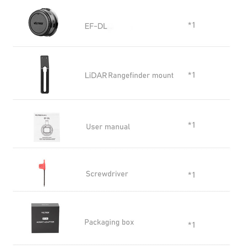 Viltrox EF-DL AF Lens Mount Adapter