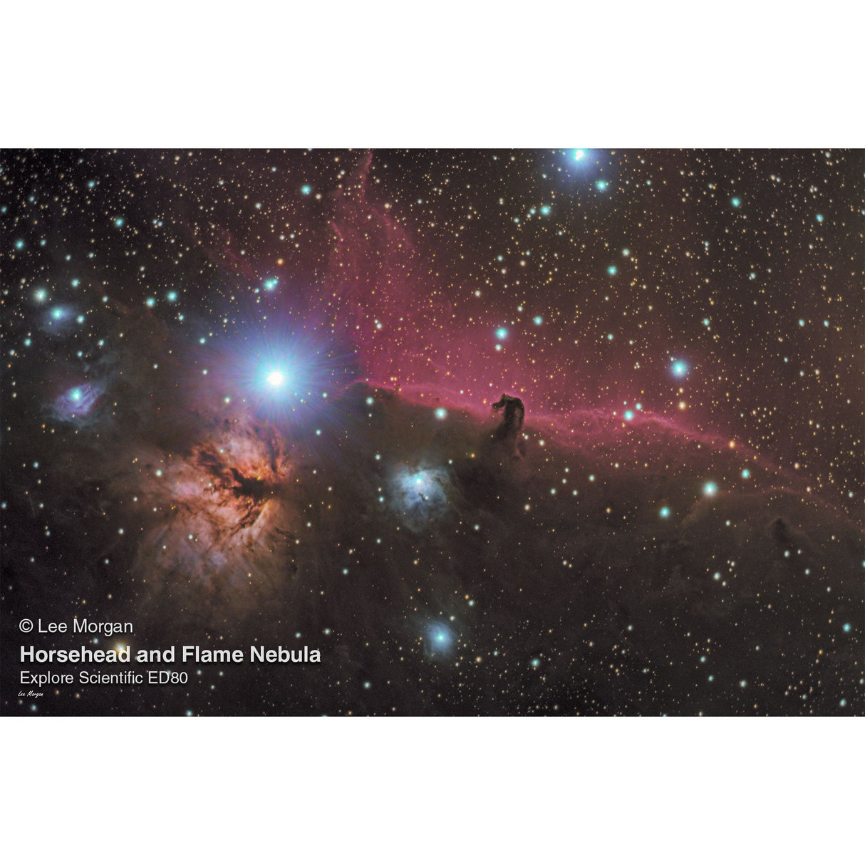 Explore Scientific ED80-FCD100 Series Air-Spaced Triplet Refractor Telescope and Hybrid 2N1 Finder Base- FCD100-0806-01