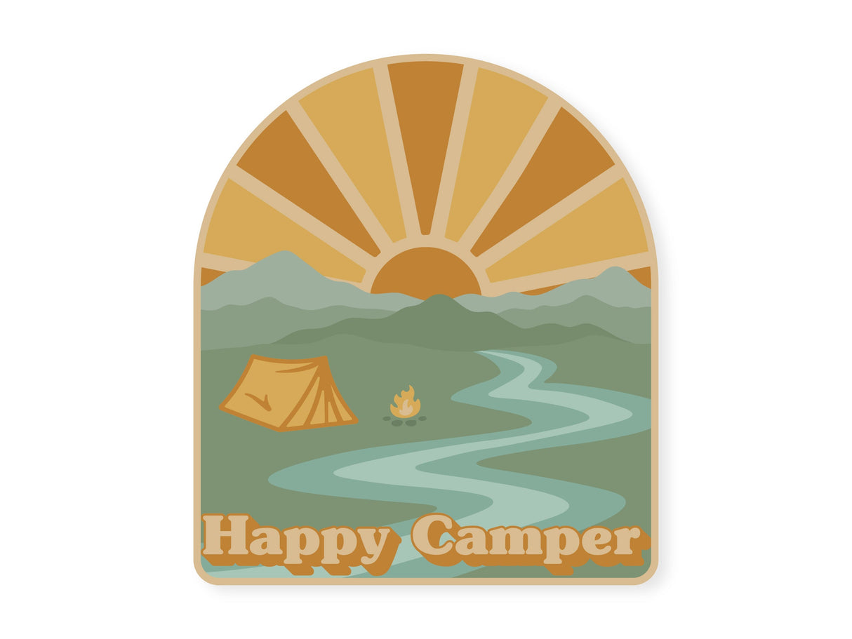 Happy Camper Sticker