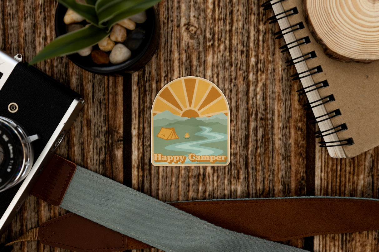 Happy Camper Sticker