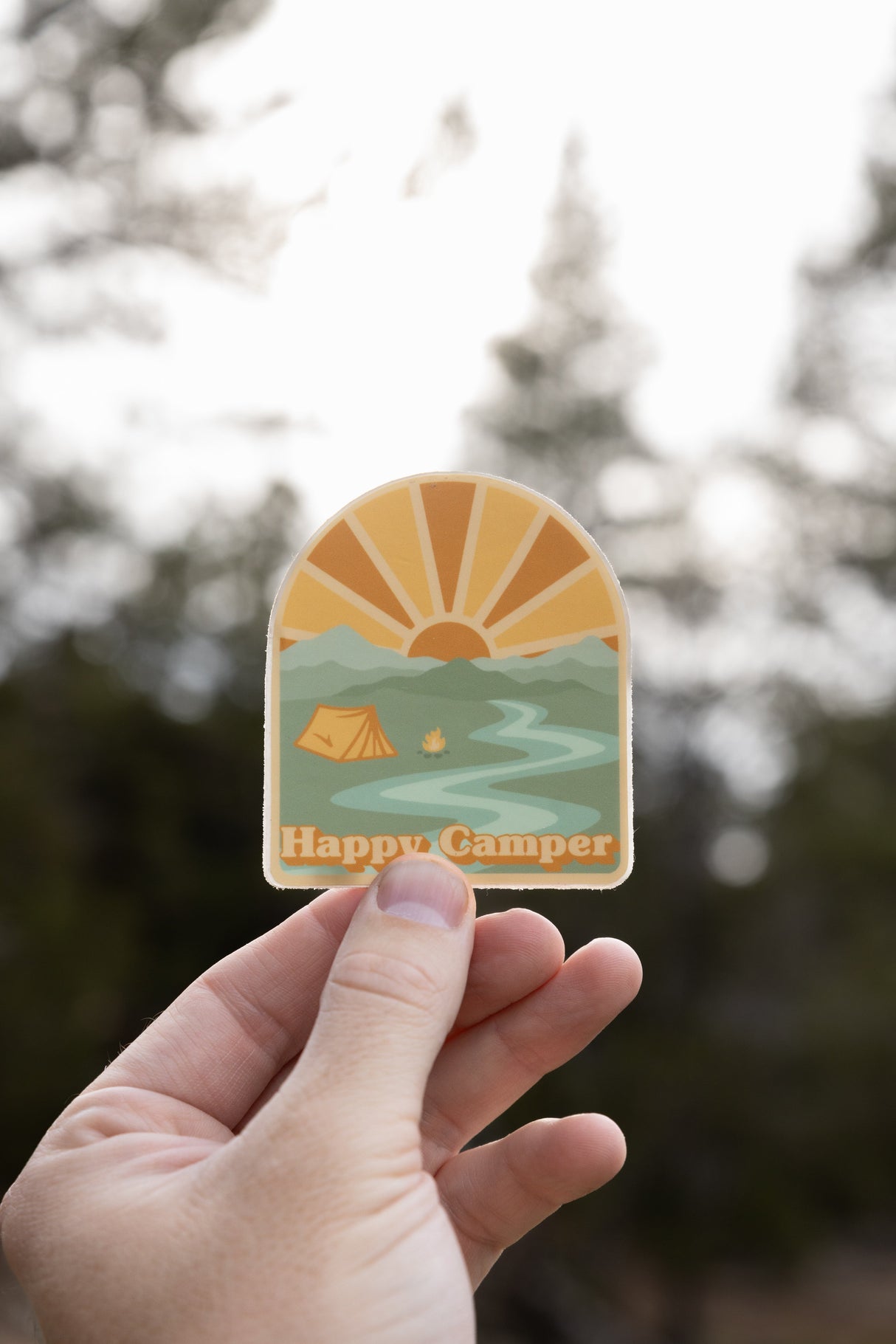 Happy Camper Sticker