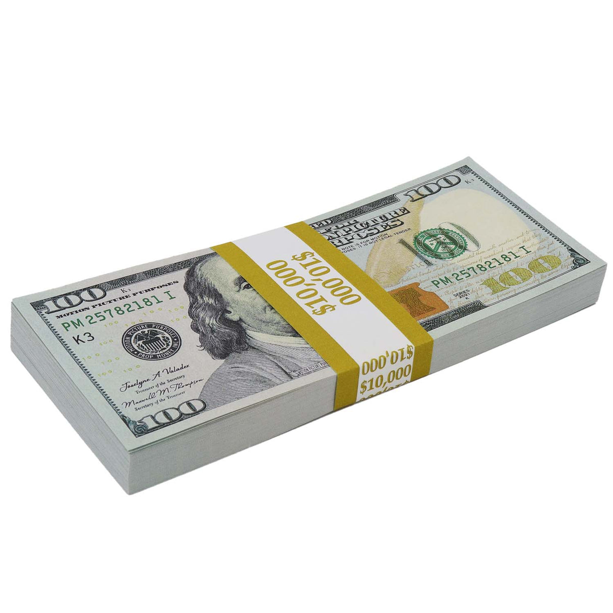 $500,000 Full Print New Series Stacks & Briefcase