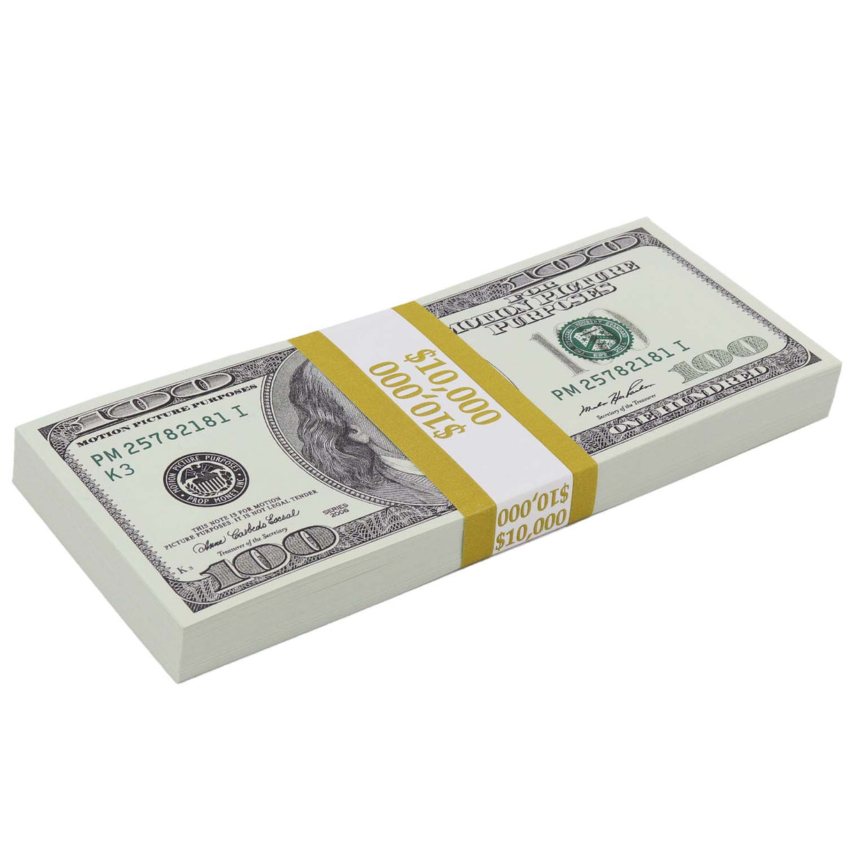 $10,000 Full Print 2000 Series Stack