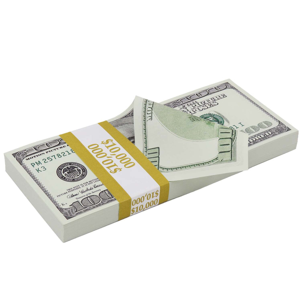 $500,000 Full Print 2000 Series Stacks & Briefcase