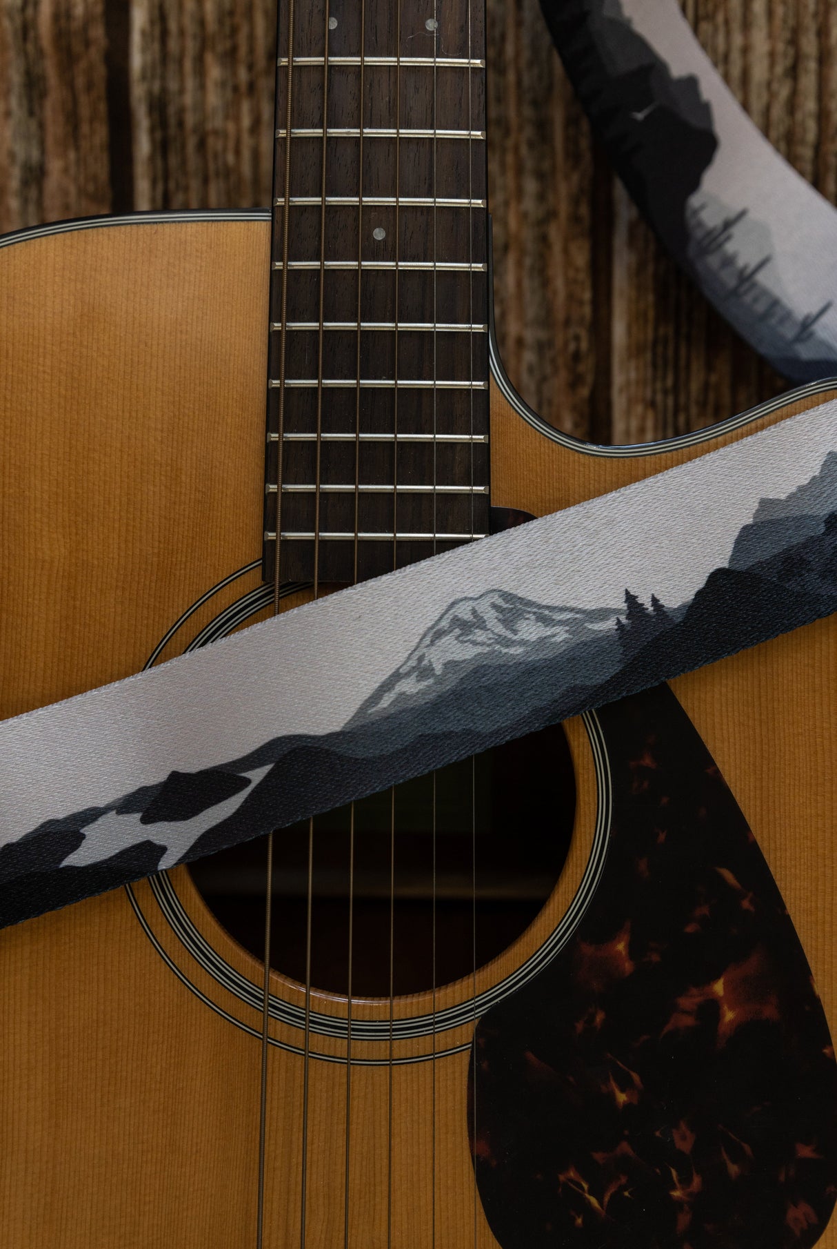Parks in Black and White Guitar Strap