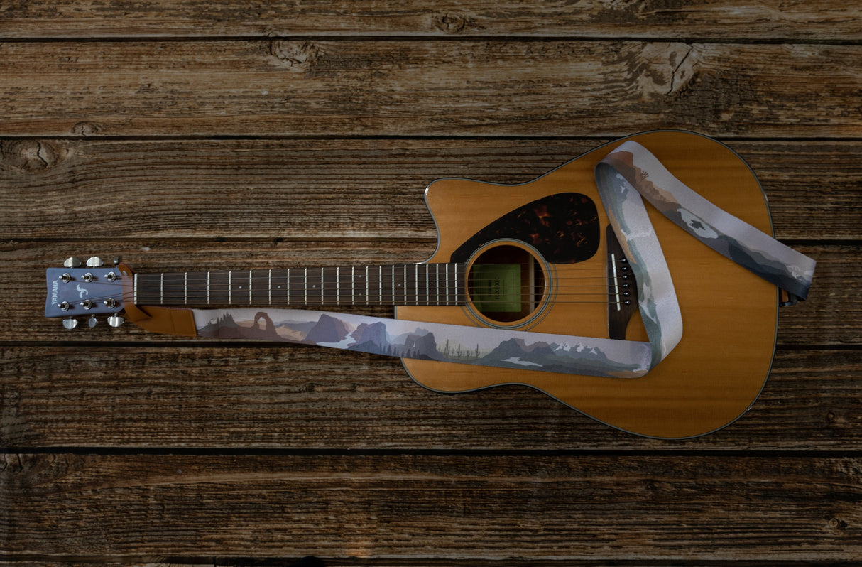 Parks in Color Guitar Strap