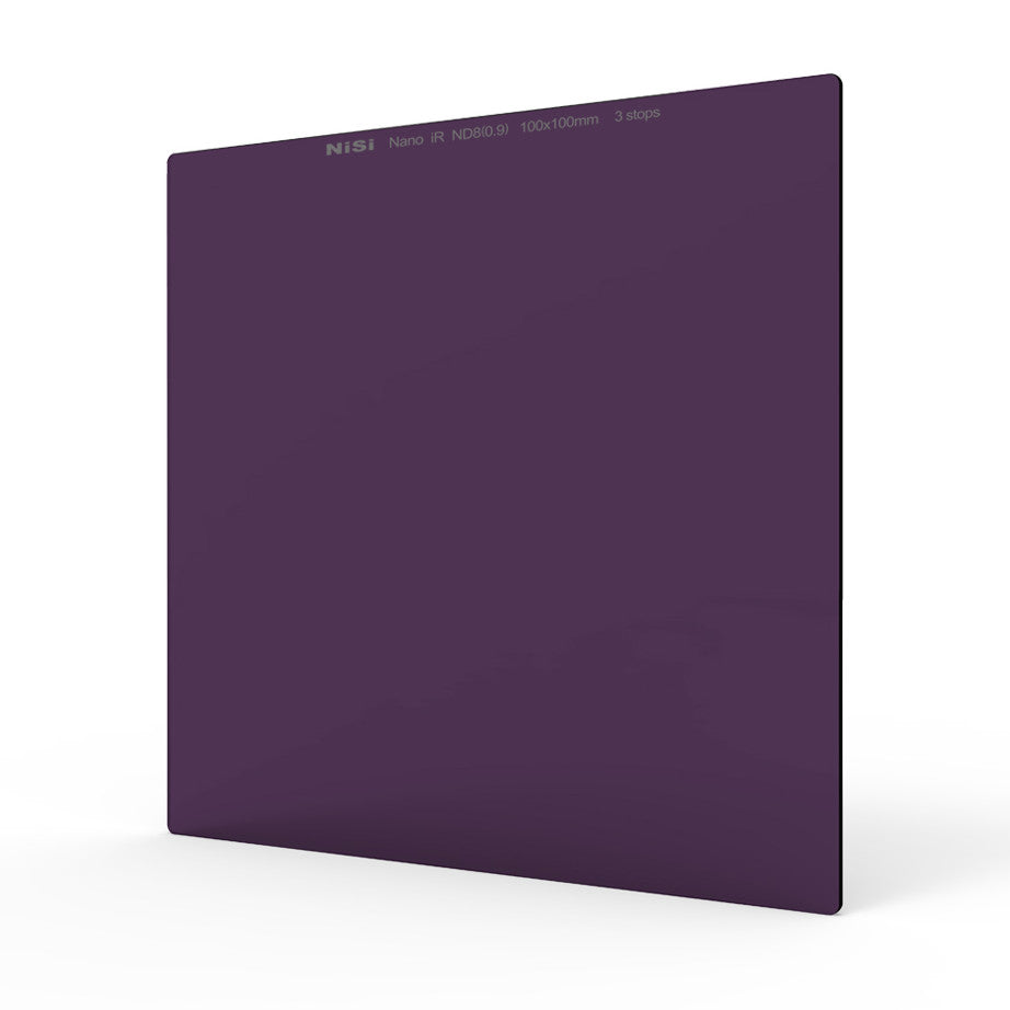 NiSi 100x100mm Nano IR Neutral Density filter - ND8 (0.9) - 3 Stop