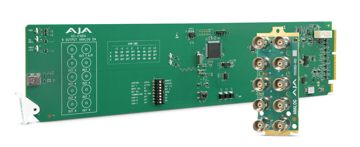 AJA Analog Video 1x9 openGear Distribution Amplifier