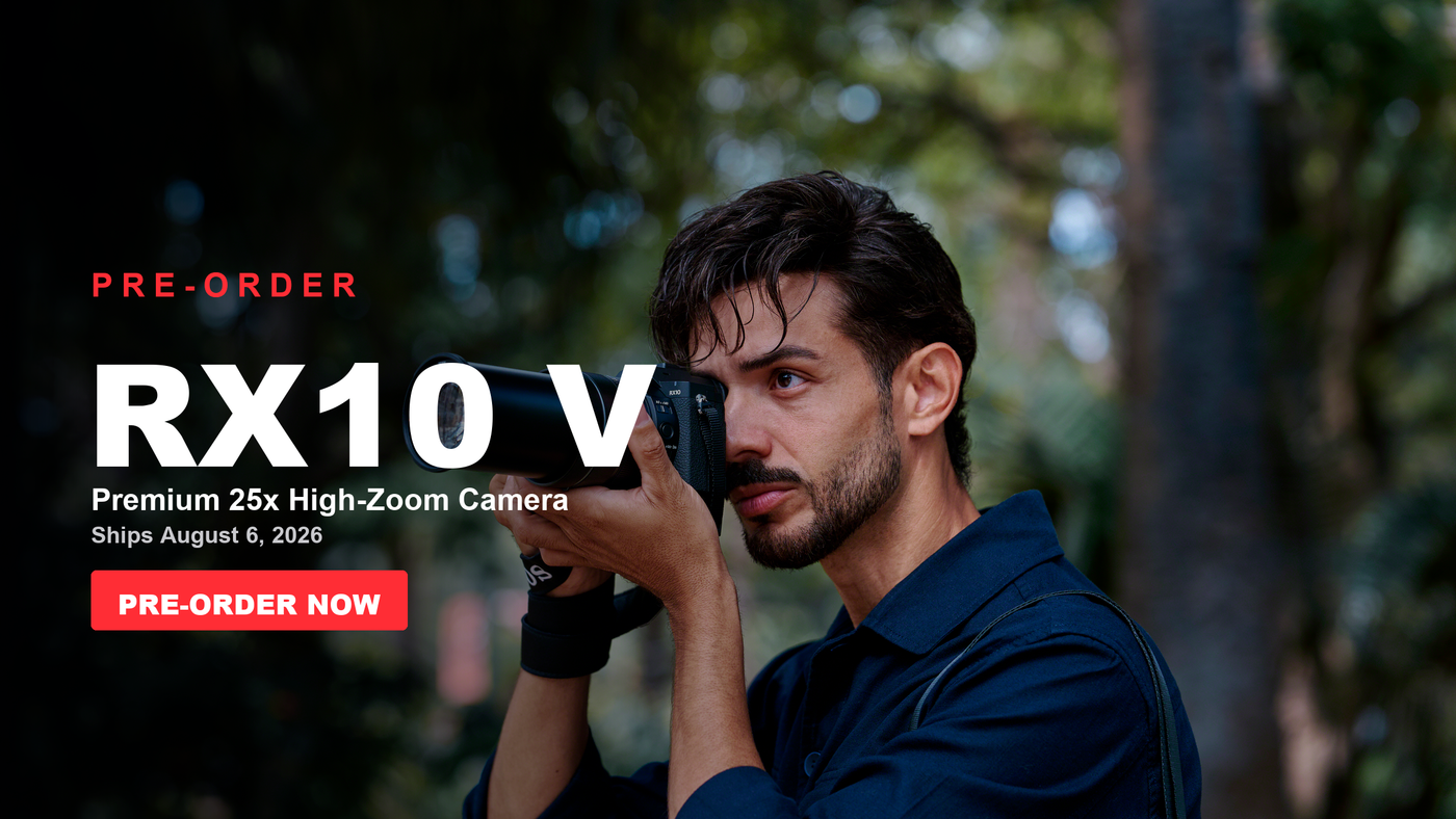 Sony RX10 V Pre-Order desktop banner