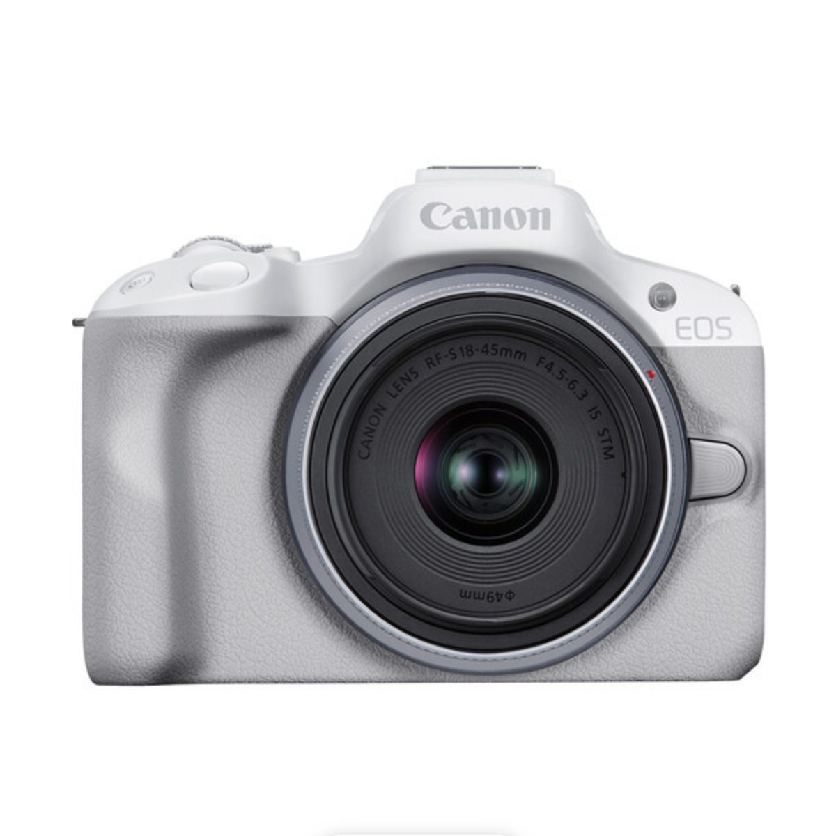 Canon EOS R50 Mirrorless Camera with RF-S 18-45mm f/4.5-6.3 IS STM Lens (White)