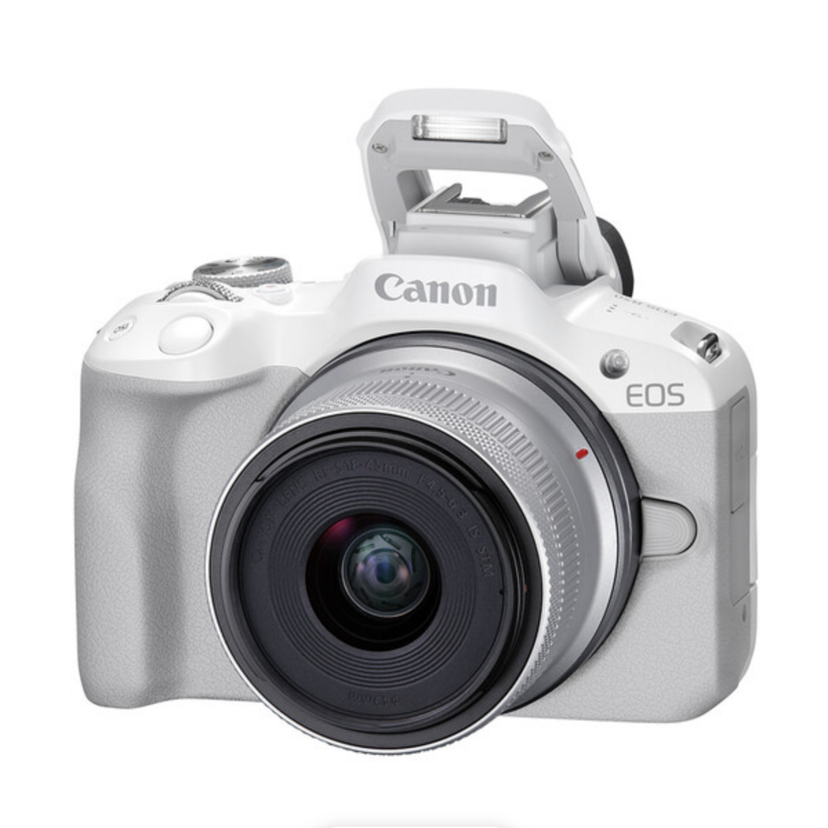 Canon EOS R50 Mirrorless Camera with RF-S 18-45mm f/4.5-6.3 IS STM Lens (White)