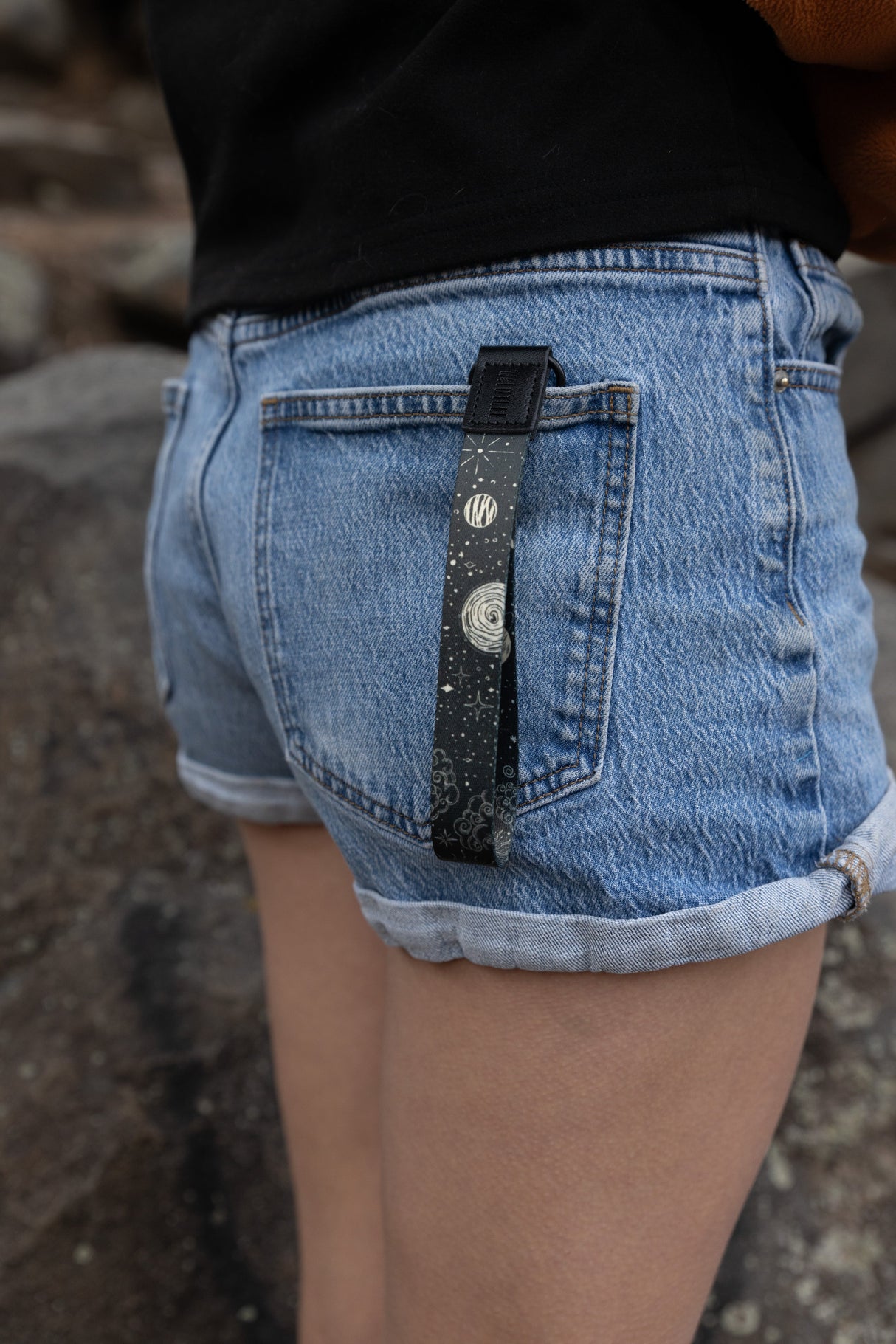 Sun and Moon Wristlet Keychain