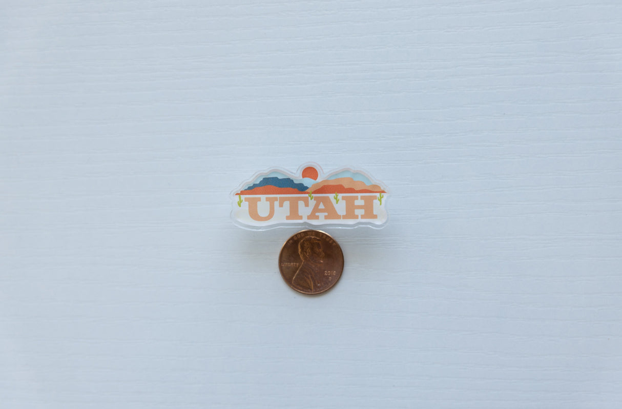 Utah State Acrylic Pin