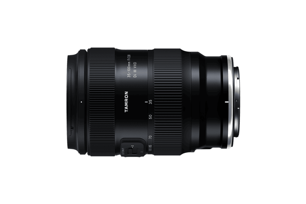 Tamron 35-100mm F/2.8 Di III VXD lens, Nikon Z Mount top view