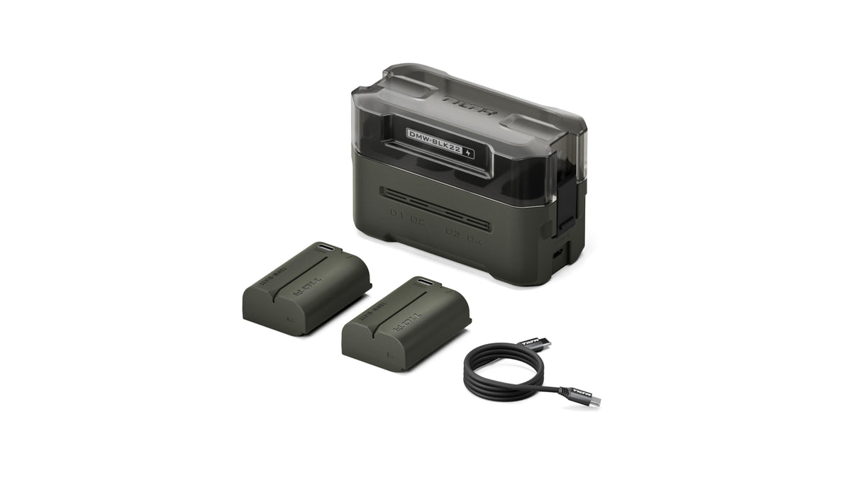 Tilta DMW-BLK22 Charging Station Battery Kit (2 Batteries) - Green