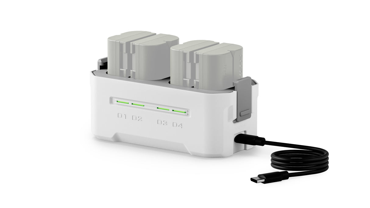 Tilta Portable Charging Station for LP-E6 (4 Channel) - Off White