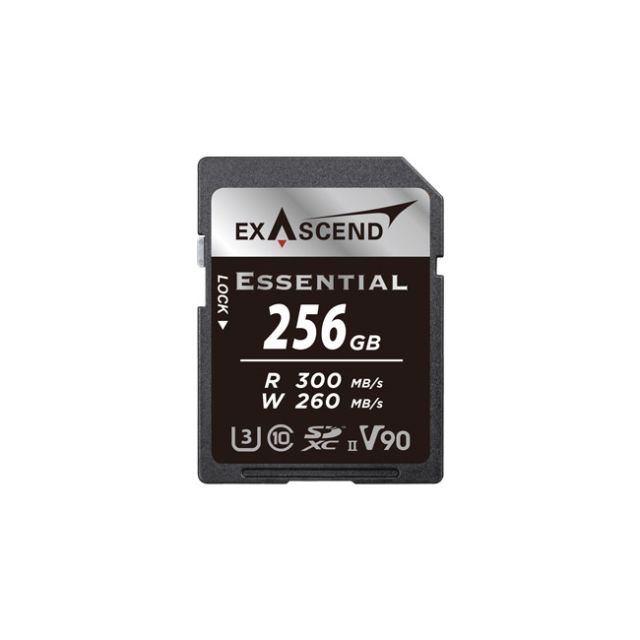 Exascend Essential SDXC, UHS-II, V90 256GB Memory Card