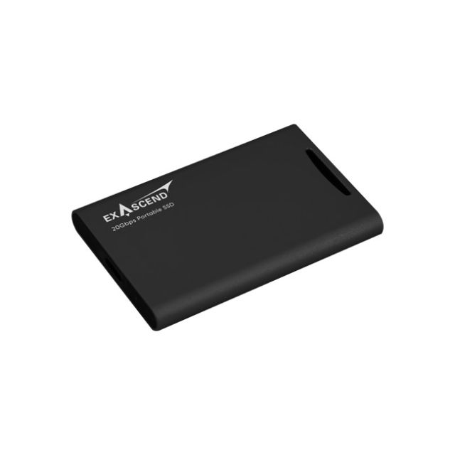 Exascend Element Portable SSD 4TB Memory Card (Black, iPhone direct recording support)