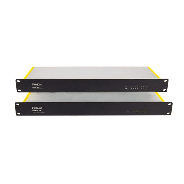 FieldCast Mux/Demux Two 3G Plus (8x SDI In/Out & Ethernet over one Fiber Strand)