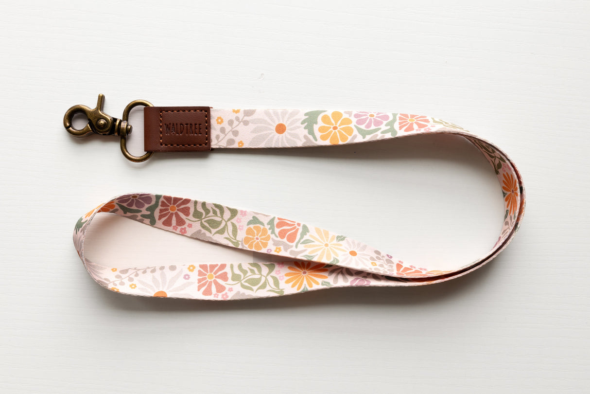 Sunset Floral Neck Lanyard