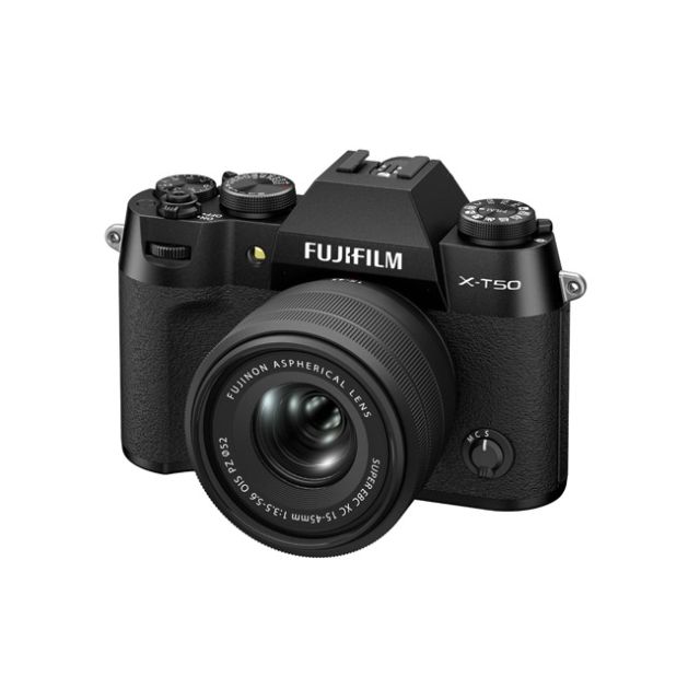 Fujifilm X-T50 MIRrorless Digital Camera (Black) With Xc15-45mm f3.5-5.6 Ois Pz Lens Kit