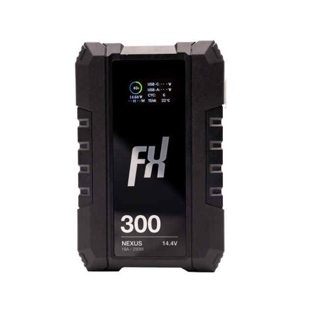 Fxlion Nexus 14.4V/20.4Ah/294Wh Smart V-Mount Battery with LCD & USB-C
