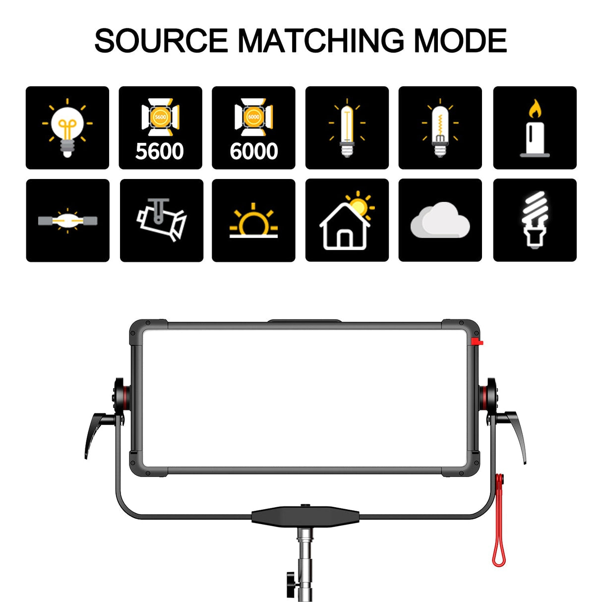 GVM PRO YU600C Led Video Lights Panel Rgb And Bi-Color Studio Light