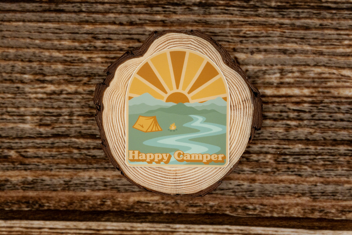 Happy Camper Sticker