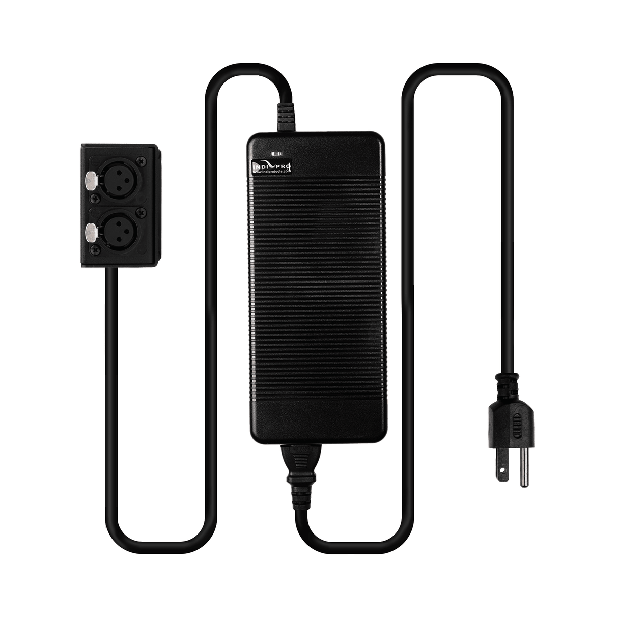 Indipro 15V AC Power Supply to Dual 3-Pin Female XLR Outputs (20A, 10')