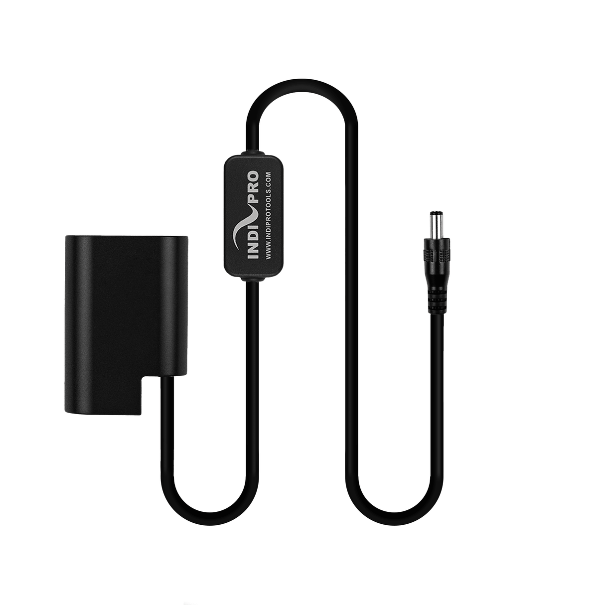 Indipro 2.5mm Male Power Cable to Panasonic DMW-BLF19 Dummy Battery (24", Regulated)