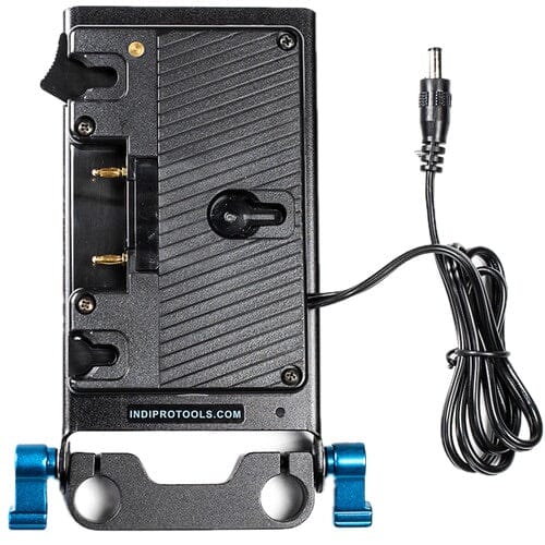 Indipro Gold Mount Battery Plate for Blackmagic Cinema Camera with 15mm Rod Mount (20")