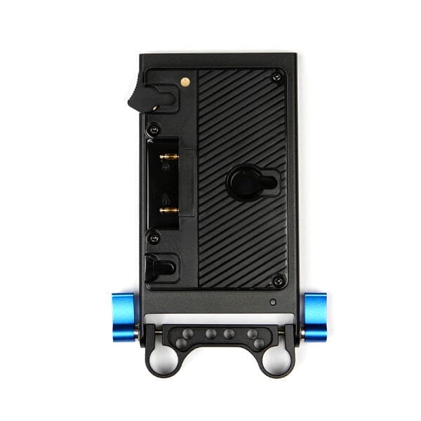 Indipro Gold Mount Battery Plate with D-Tap Outputs and 15mm Rod Mount