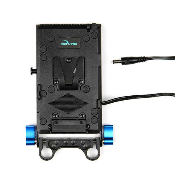Indipro V-Mount Battery Plate for Blackmagic Cinema Camera with 15mm Rod Mount (20")