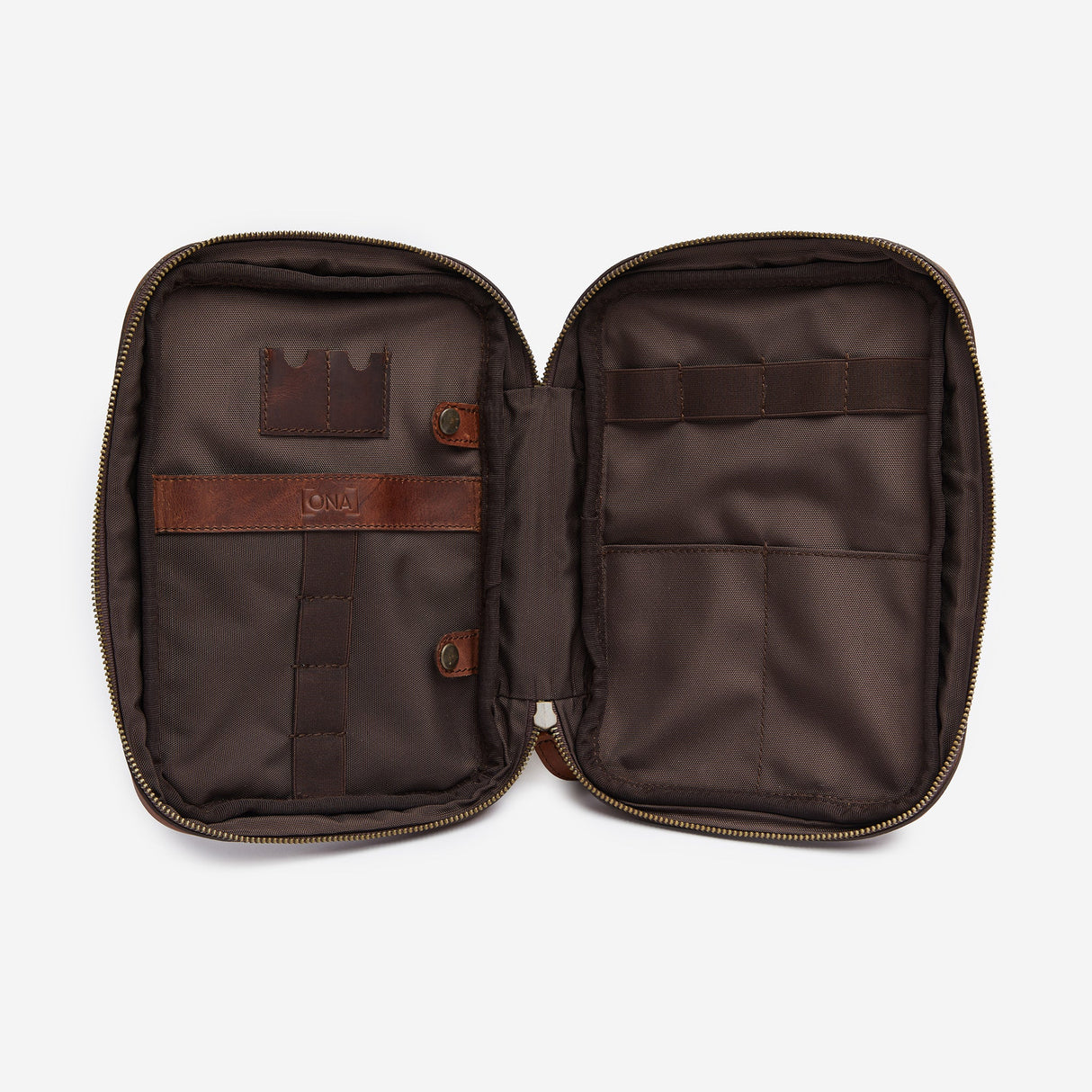 ONA Leather Tech Kit - Antique Cognac