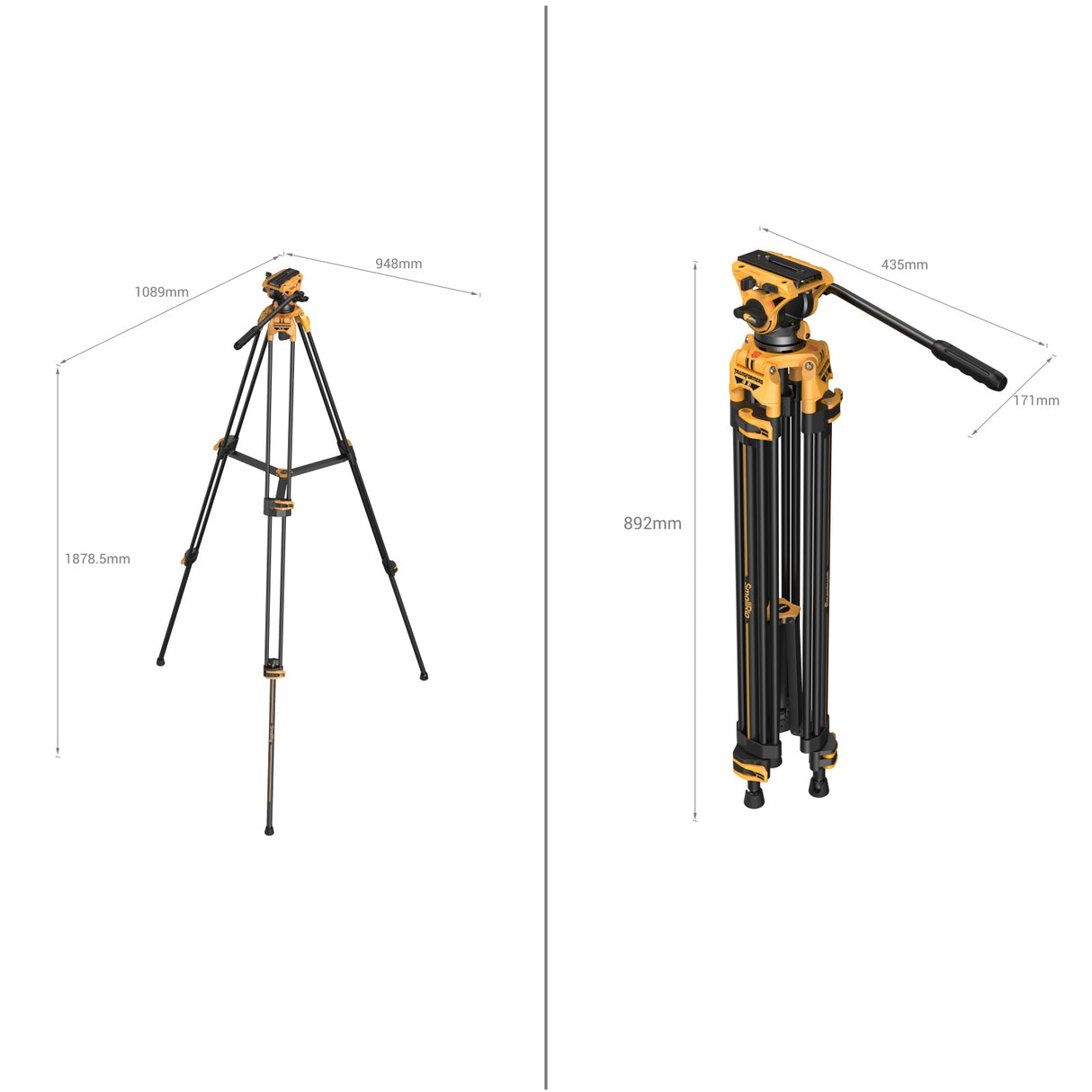 Transformers Heavy-Duty Fluid Head Tripod AD-01(BumbleBee Edition)