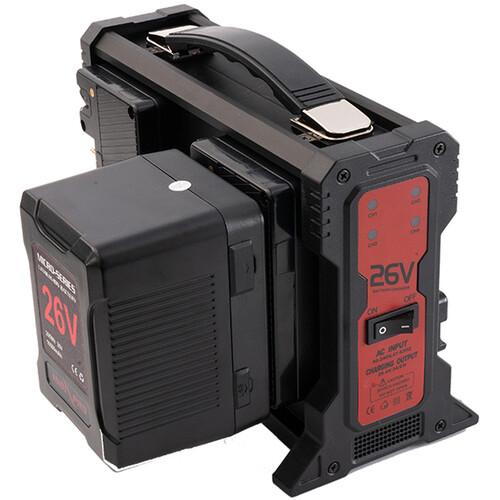 Indipro Micro-Series 26V 260Wh Lithium-Ion Battery and 26V Charger Kit (Gold Mount)