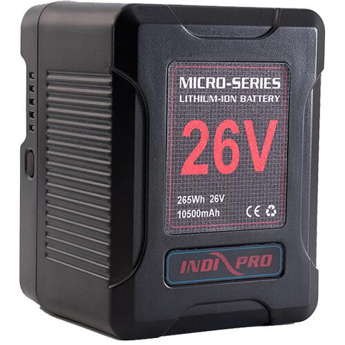 Indipro Micro-Series 26V 260Wh Lithium-Ion Battery and 26V Charger Kit (V-Mount)
