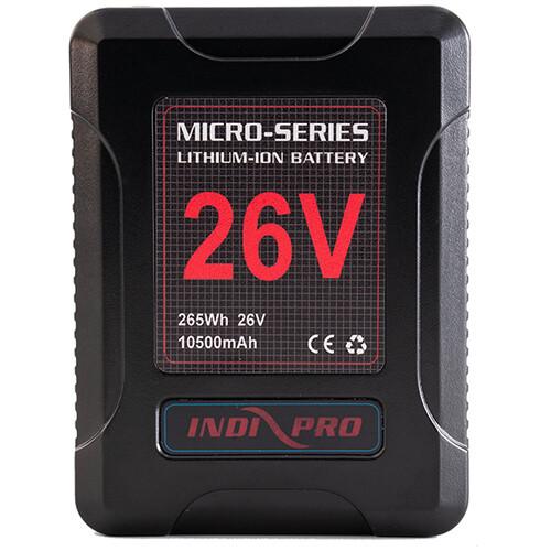 Indipro Micro-Series 26V 260Wh Lithium-Ion Battery and 26V Charger Kit (V-Mount)