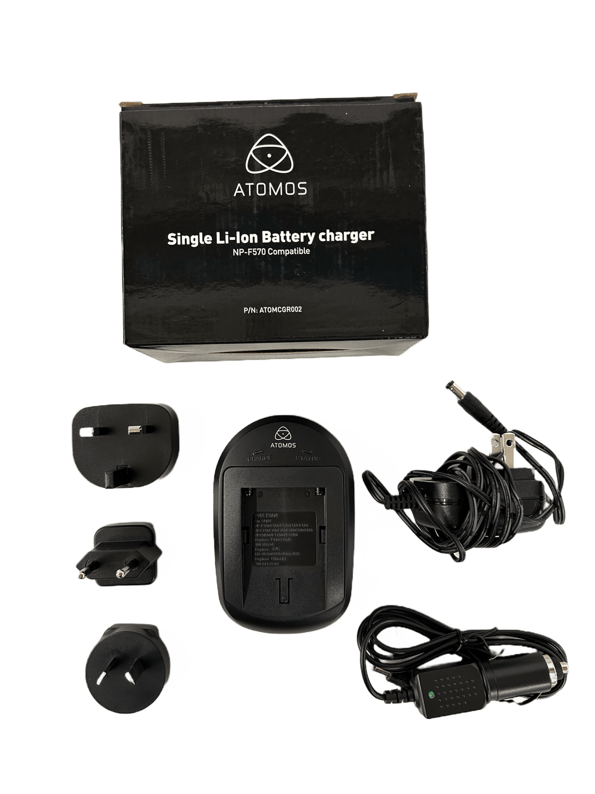 Open Box Atomos Single Battery 1000mA Charger and Cable