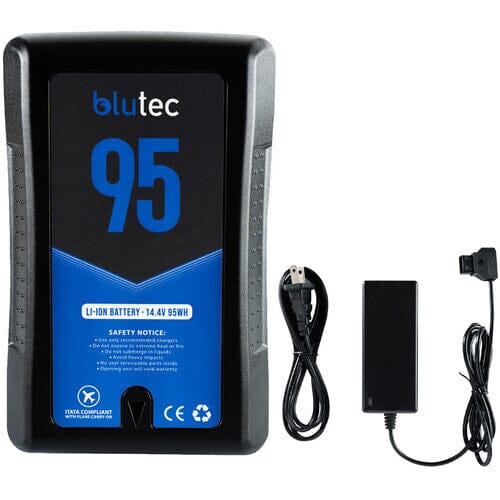 Open Box Blutech 95Wh V-Mount Battery and Charger Kit