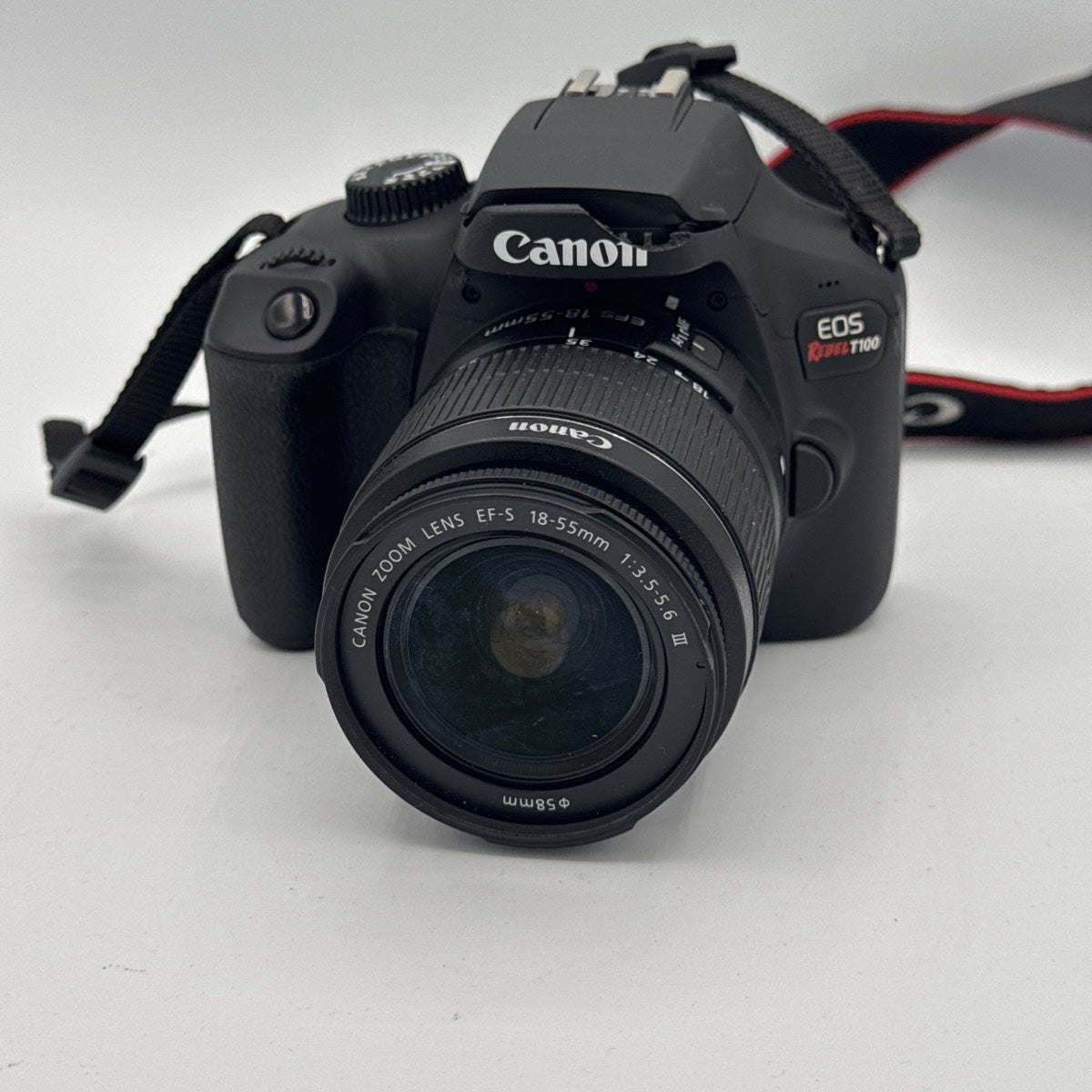 Used Canon EOS Rebel T100 with EF-S 18-55mm F3.5-5.6 III Lens Camera