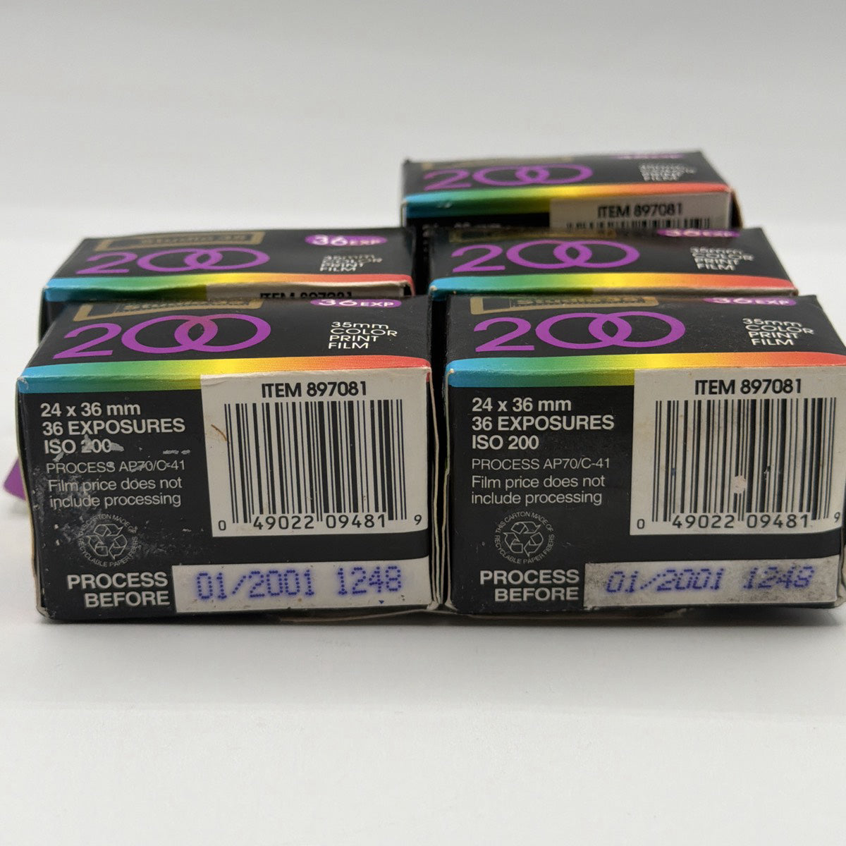 Used Walgreens Studio 35 200 ISO 35mm Color Print Film (5 pack)