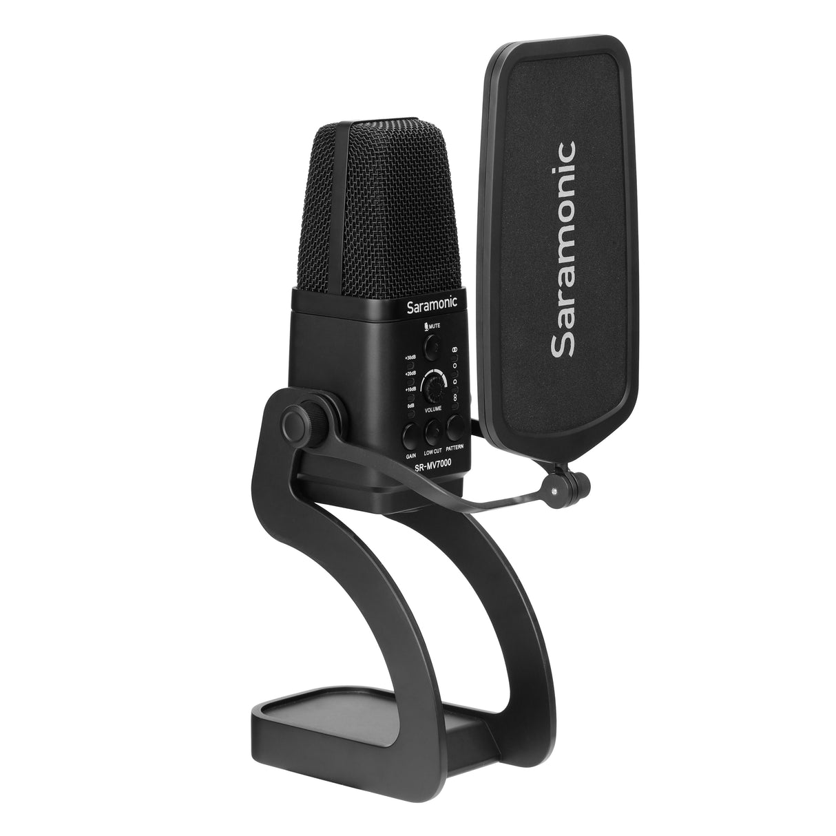 SR-MV7000 Multi-Pattern Large Diaphragm Condenser Microphone w/ USB, USB-C & Dual XLR Output Cables