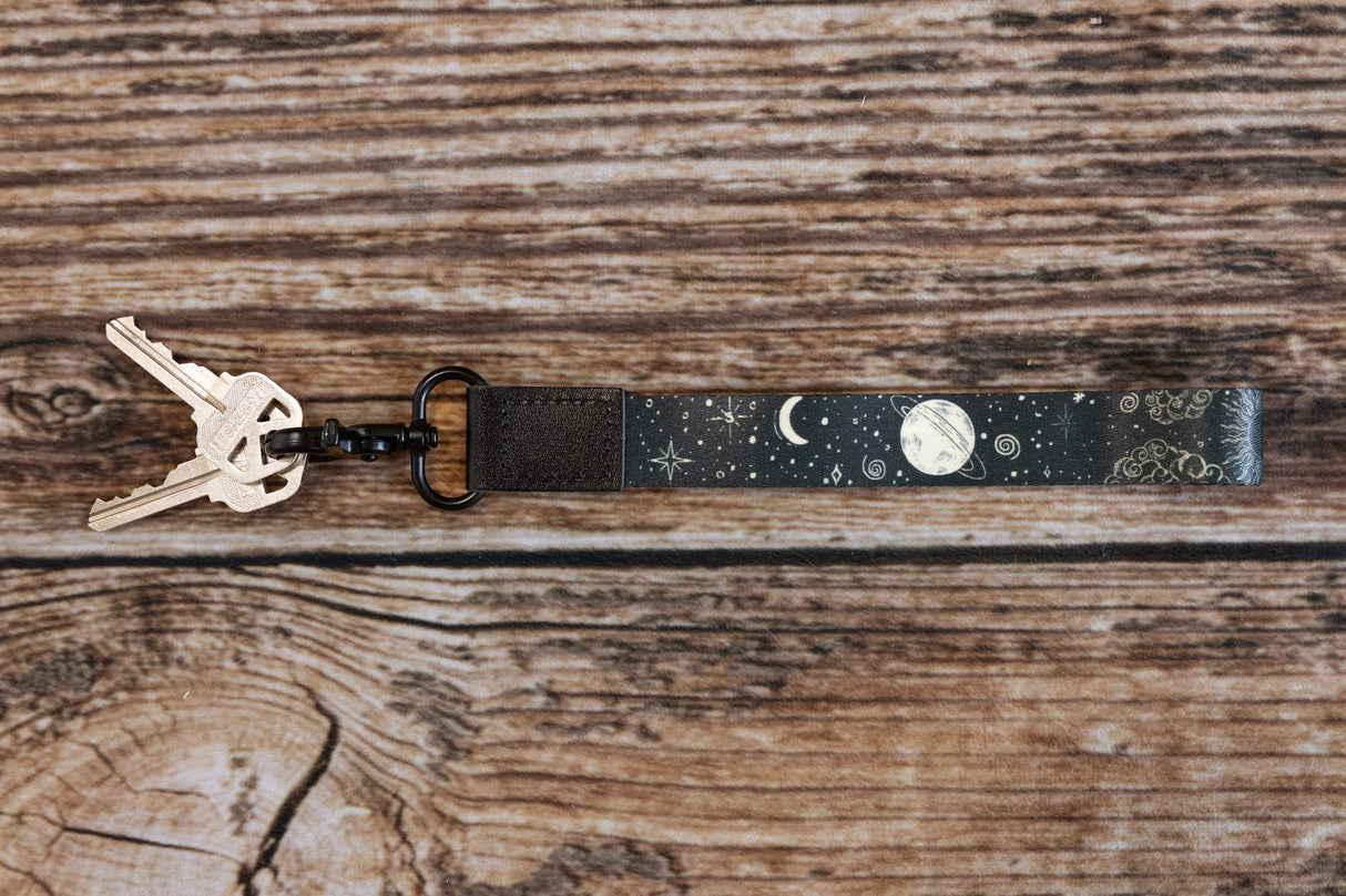 Sun and Moon Wristlet Keychain