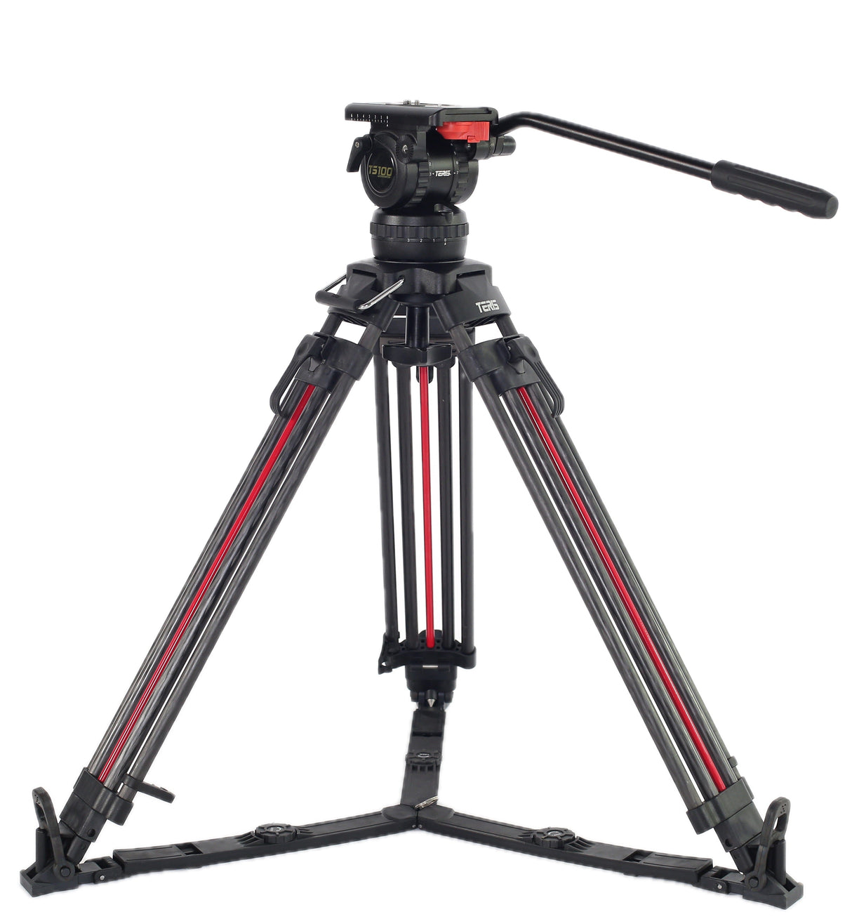 Teris TS100CF-Q Fluid Head & Tripod Kit (Carbon Fiber)