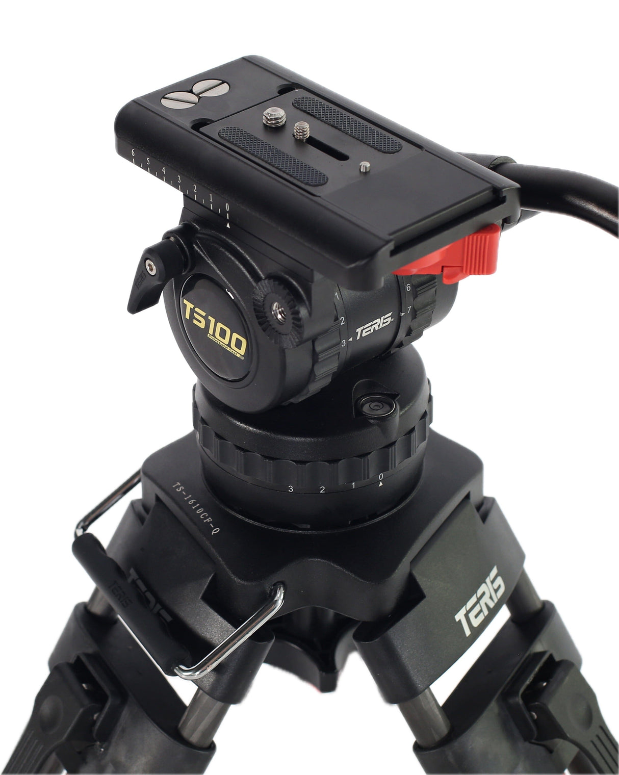 Teris TS100CF-Q Fluid Head & Tripod Kit (Carbon Fiber)