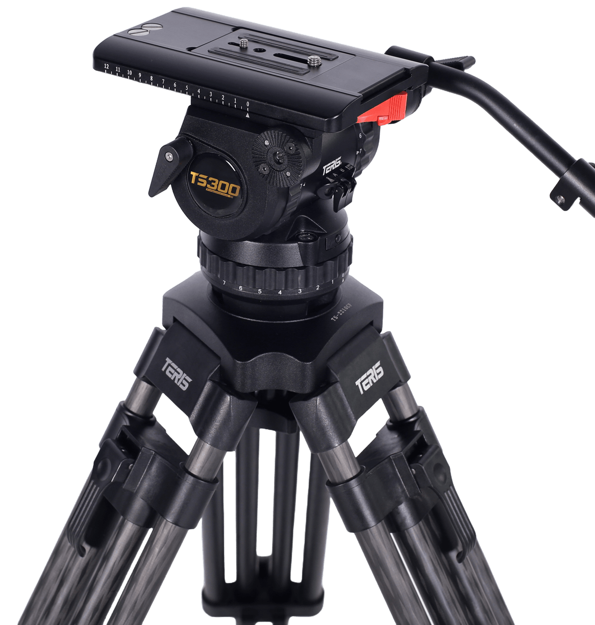 Teris TS300CF Fluid Head and Tripod Kit