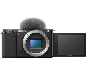 Sony Alpha ZV-E10 (ILCZVE10-B) APS-C Interchangeable Lens Vlog Camera with 24MP and 4K/30p - Image 1
