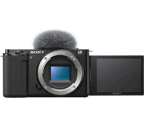 Sony Alpha ZV-E10 (ILCZVE10-B) APS-C Interchangeable Lens Vlog Camera with 24MP and 4K/30p - Image 1